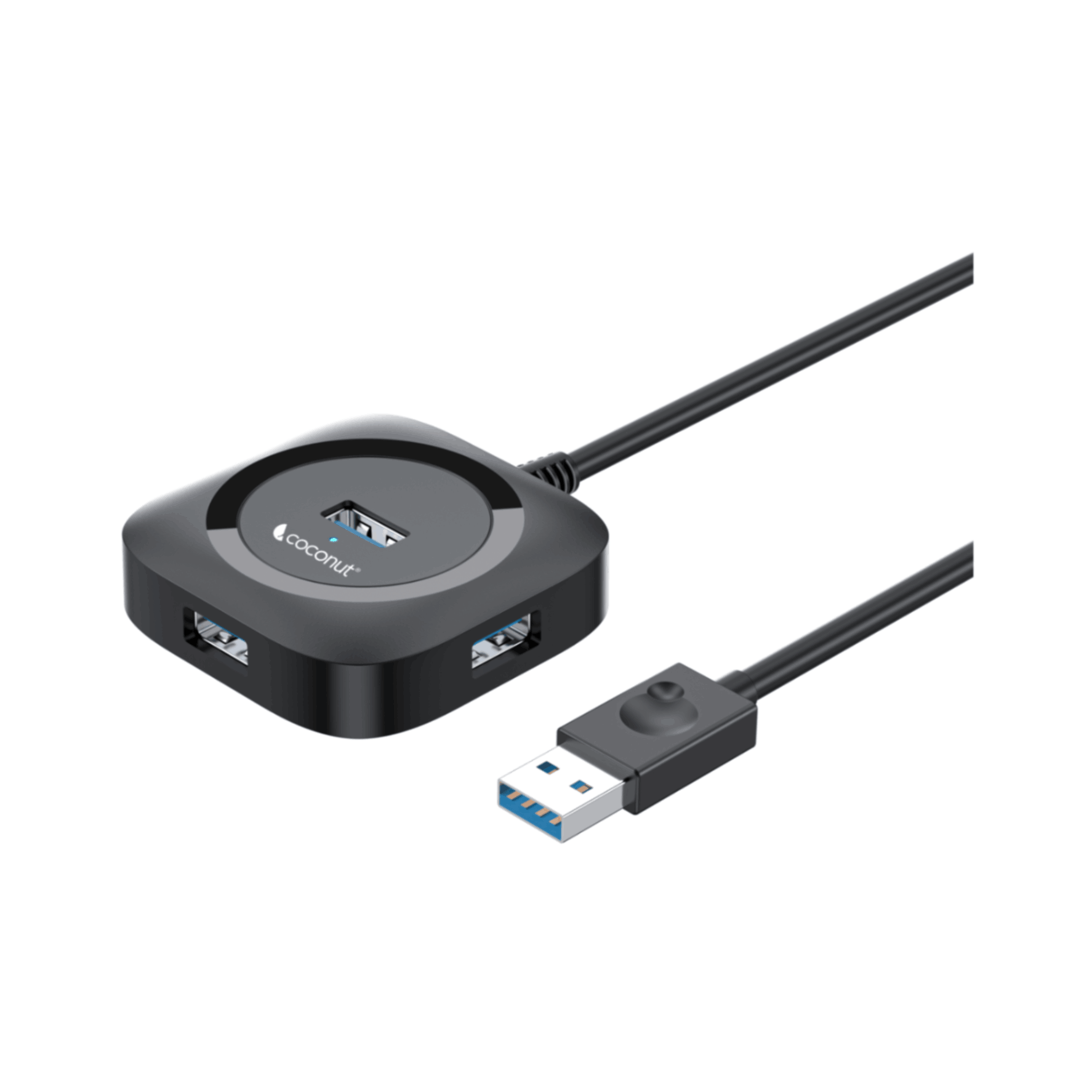 UH20 Vega USB 3.0 Hub with 4 Ports and 1M Cable for Fast Connectivity